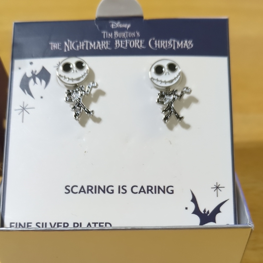 Swinging Jack Skellington Earrings.